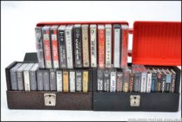 A collection of retro cassette tapes, al