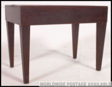 A Victorian country oak commode table st