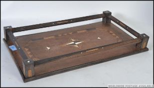 An Anglo - Indial colonial hardwood tray