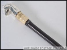A 20th century gentleman`s cane having a