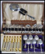 An unusual collection of silver plated c