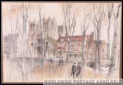 P Collins 83. A framed and glazed abstra