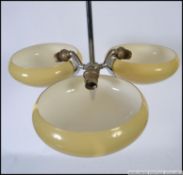 A vintage 1930's Art Deco uplighter chro