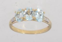 A vintage hallmarked Birmingham 9ct gold