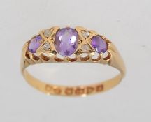 A Edwardian hallmarked Chester 18ct gold