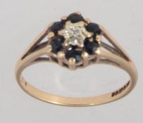 A vintage hallmarked Sheffield 9ct gold