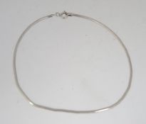 A 925 Italian silver snake chain anklet
