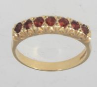 A hallmarked Birmingham 9ct gold ring wi