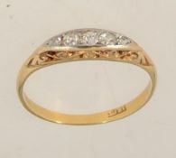 A Victorian tested 18ct gold marked 18ct