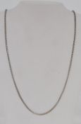 A heavy 925 silver box link necklace mar