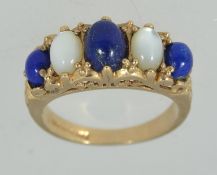 A vintage hallmarked London 9ct gold moo