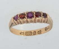 A Victorian hallmarked Chester 1895 9ct