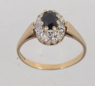 A vintage hallmarked Sheffield 9ct gold