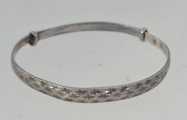 A vintage 1950s chinese expanding silver