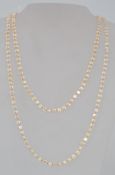 A vintage baroque pearl necklace approx