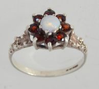 A vintage hallmarked 925 silver dress ri