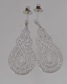 A pair of 925 silver Art Deco style earr