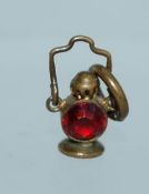 An early 20th century yellow metal carri