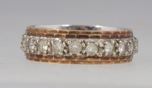A 9ct gold and diamond eternity ring set