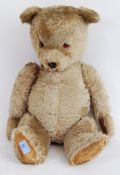 TEDDY BEAR: A large 1960's 2ft tall stuf
