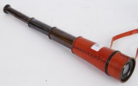 TELESCOPE: A good early 20th century Edwardian Kelvin & Hughes of London,