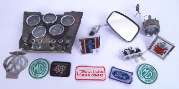 CLASSIC CAR SPARES: A good collection of assorted vintage classic car spares,