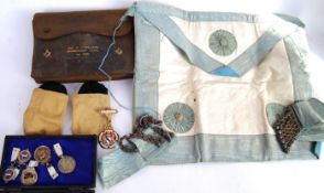MASONIC: A collection of Masonic and related medals to include a hallmarked silver ' Steward '