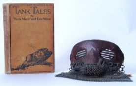RARE FIRST WORLD WAR TANK SPLATTER MASK: Pte Charles Henry Boyce 1898 - 1975 An original WWI First