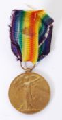 ALLIED VICTORY MEDAL: A First World War WWI issued Inter-Allied Victory Medal of Belgium issue.