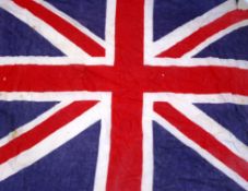 UNION FLAG; An original believed WWI First World War era union flag - 113cm x 82cm. No makers marks.