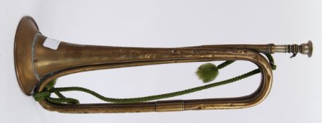 FIRST WORLD WAR TRUMPET: An original First World War WWI issue military trumpet.