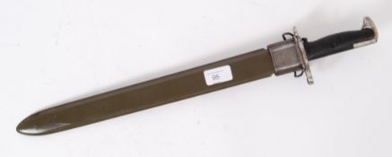 BAYONET: An original Second World War WW2 era U.S. issue M1 Garand bayonet blade.