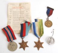 MEDALS: A collection of medals to include WWII Second World War Medal group to include, 39-45 Star,