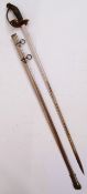 GERMAN IMPERIAL SWORD: An original Imperial German Model 1889 Infantry Officers Sword,