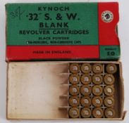 BLANKS: A partially unused box of .32