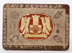 GERMAN CIGARETTE CASE: A rare WWII Second World War era Nazi Germany ' Hause Neuerburg ' cigarette
