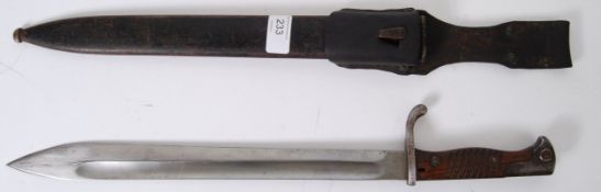 BAYONET: A good Imperial German Patt 1898/05 'Butcher' Bayonet by F.W.