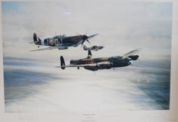 MEMORIAL FLIGHT; A Robert Taylor signed print 