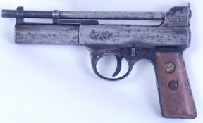 WEBLEY; An original vintage Webley Pistol Mk1 air pistol,