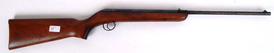 BSA CADET: An original vintage BSA Cadet air rifle. Steel barrel, with wooden stock.