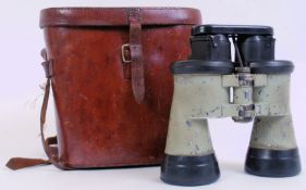 RARE WWII U BOAT BINOCULARS: A pair of rare Second World War WWII issue Kriegsmarine Carl Zeiss