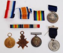 MEDAL GROUP: A First World War WWI 179 Pte E.