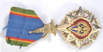 ORDER WHITE ELEPHANT: Early 20th century issue Thai order. Order Of The White Elephant.