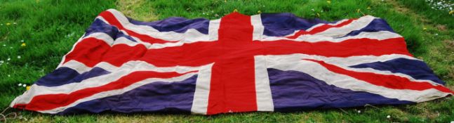 UNION FLAG: A large vintage Union Flag / Jack. 160cm x 340cm. Very large.