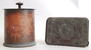 FIRST WORLD WAR: An original WWI First World War issue Princess Mary Chocolate tin (AF),