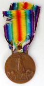 ALLIED VICTORY MEDAL: A First World War WWI issued llied Victory Medal of Italian issue.