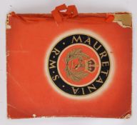 CUNARD WHITE STAR LINE: An original vintage Cunard White Star Line Mauretania ship brochure.