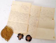 WWI LETTER: A fascinating First World War WWI interest 1st Battalion Welsh Guards letter ' Dear