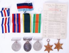 WWII MEDAL GROUP: A good Second World War medal group, recipient unknown,