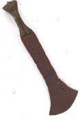 MACHETE: An antique believed c1850 Congo Machete, from the Fang tribe.